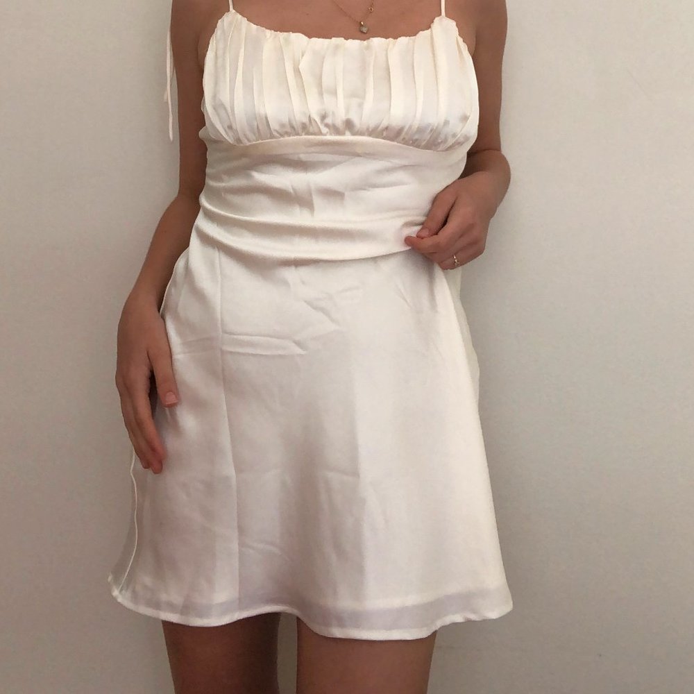 Silky Slip-On Dress